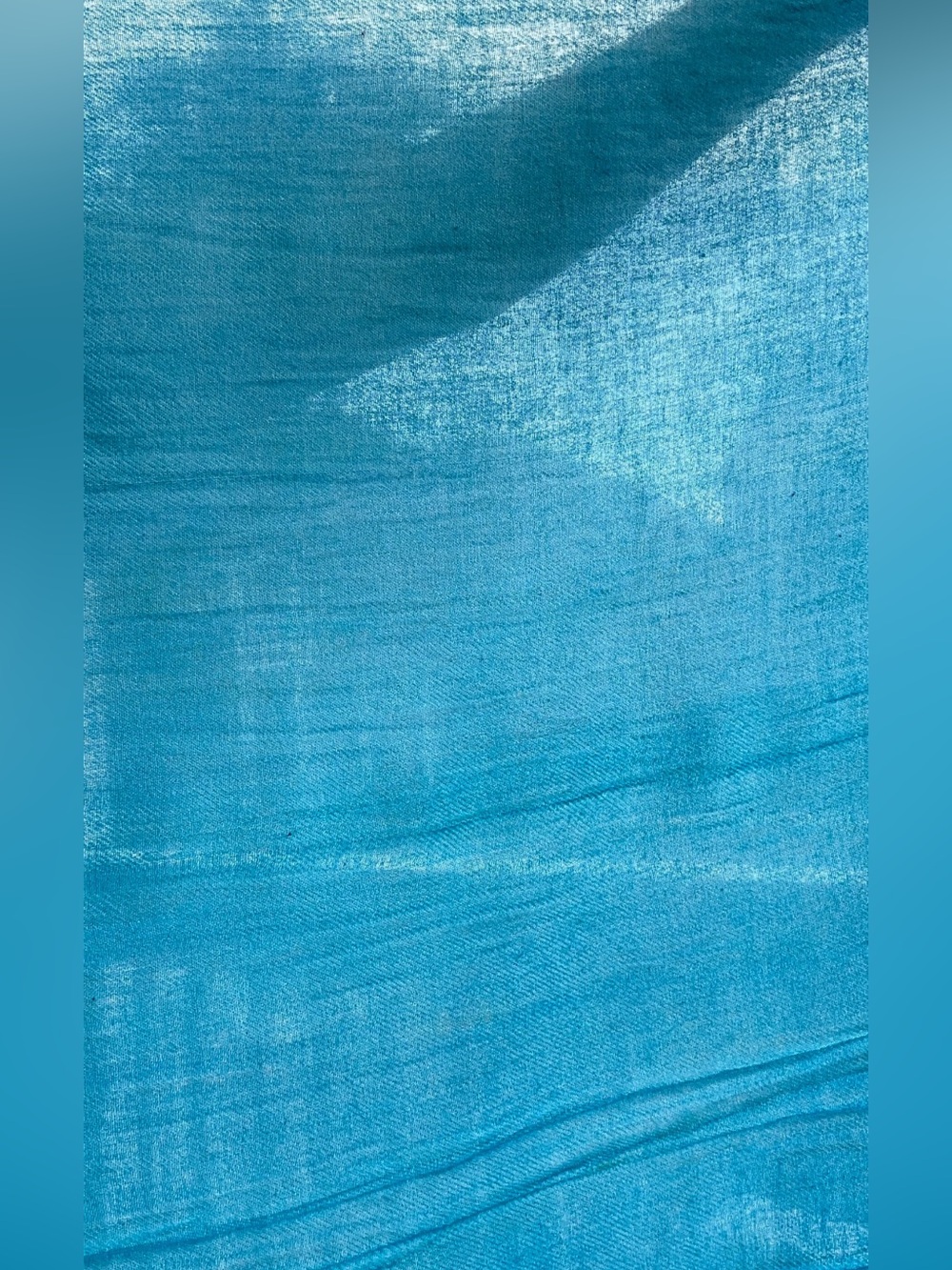 Light Aqua Fringe Scarf | Soft Lightweight Wrap Shawl - Picture 6 of 12